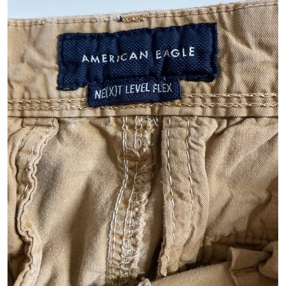 American Eagle Next Level Flex Slim Brown Chino Pants Mens Size 30x34 - Picture 8 of 11